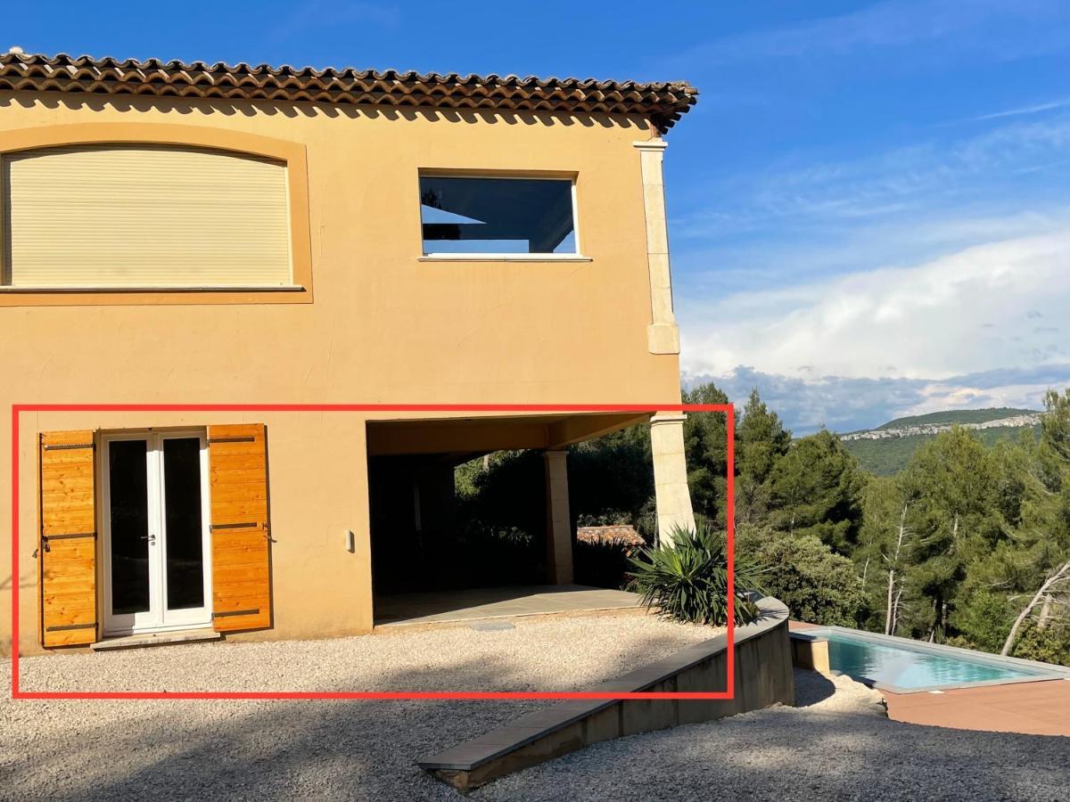 Le Tholonet Villa Lumineuse Avec Piscine Clim 1Ere Etage Vue Panoramique Sur Les Montagnes Sur Le Site De La Sainte-Victoire מראה חיצוני תמונה