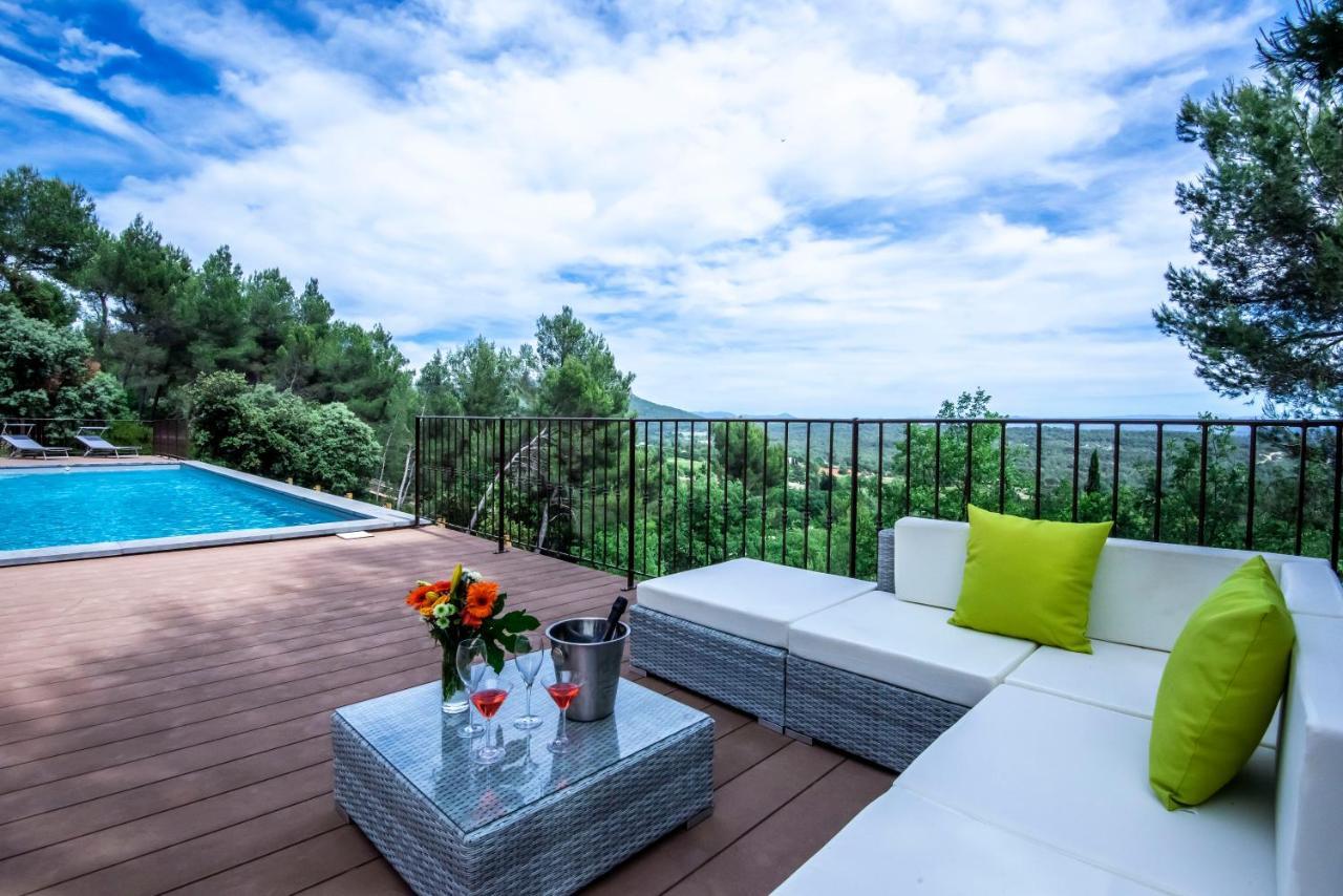 Le Tholonet Villa Lumineuse Avec Piscine Clim 1Ere Etage Vue Panoramique Sur Les Montagnes Sur Le Site De La Sainte-Victoire מראה חיצוני תמונה