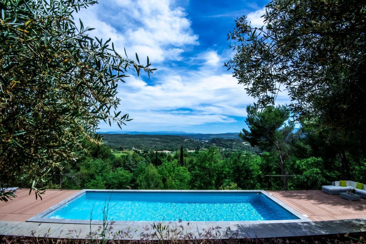 Le Tholonet Villa Lumineuse Avec Piscine Clim 1Ere Etage Vue Panoramique Sur Les Montagnes Sur Le Site De La Sainte-Victoire מראה חיצוני תמונה