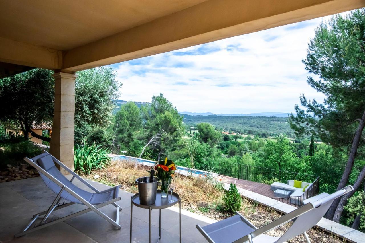 Le Tholonet Villa Lumineuse Avec Piscine Clim 1Ere Etage Vue Panoramique Sur Les Montagnes Sur Le Site De La Sainte-Victoire מראה חיצוני תמונה